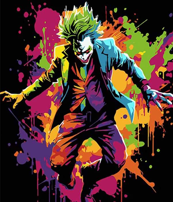 Картина за номерами Strateg Хаос Джокера 30х40 см (FH-2)