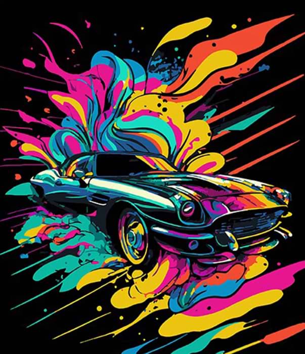 Картина за номерами Strateg Блиск авто 30х40 см (FH-5) - Фото 1