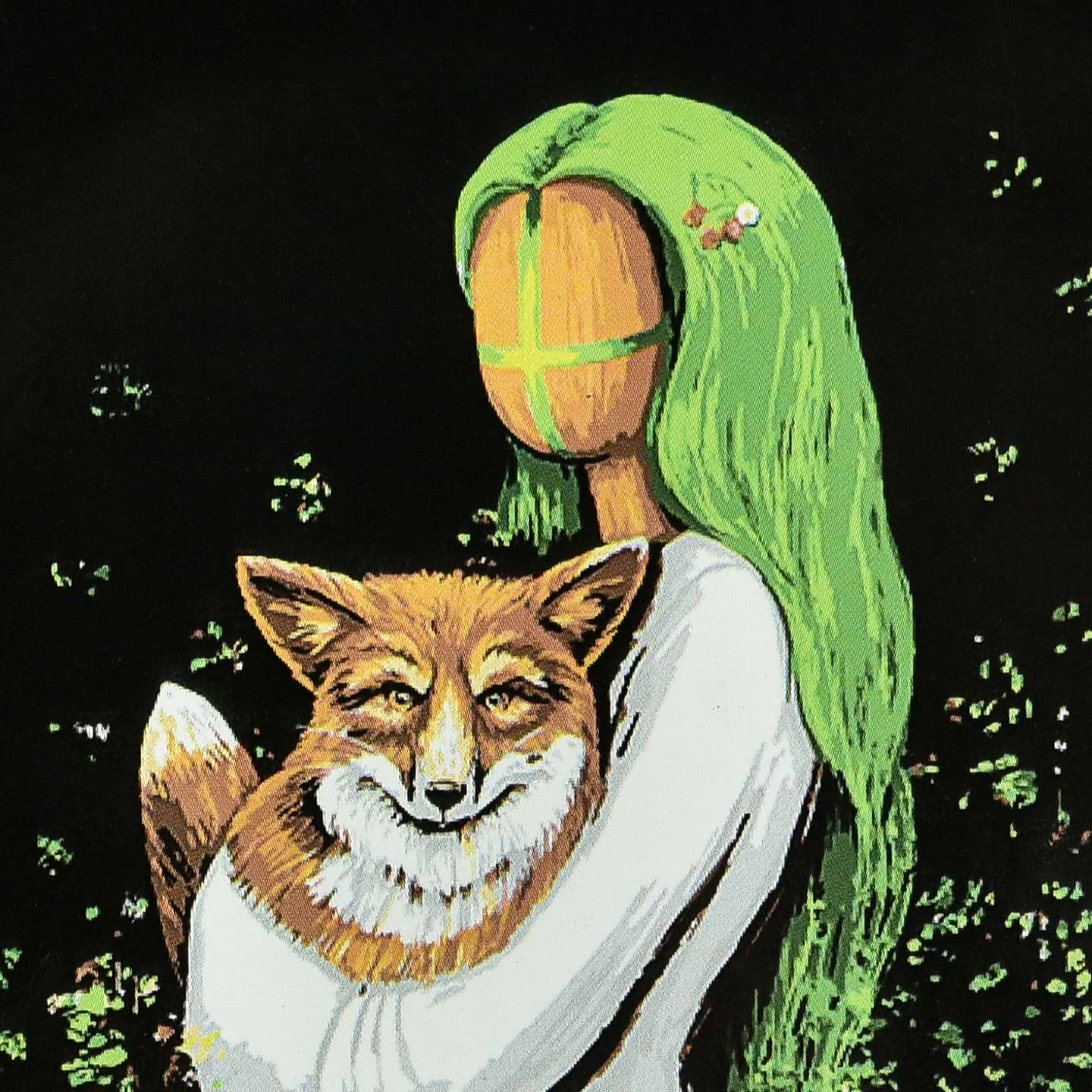 Картина за номерами Strateg Лагідна на чорному фоні 40х40 см (AV4040-87)