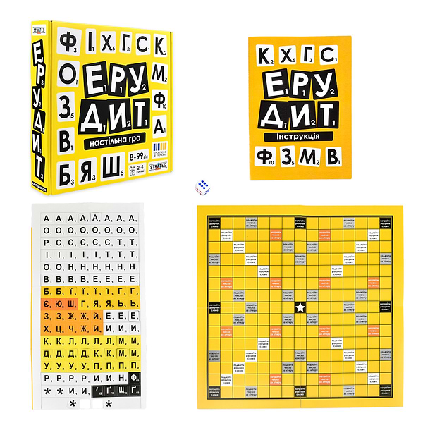 Фото - Настольная игра (8+) Strateg Эрудит укр (30619)