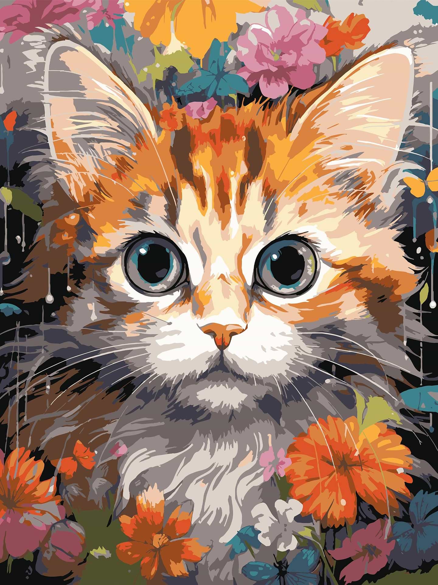 Картина за номерами Strateg Руде кошеня 30х40 (SS-1290)