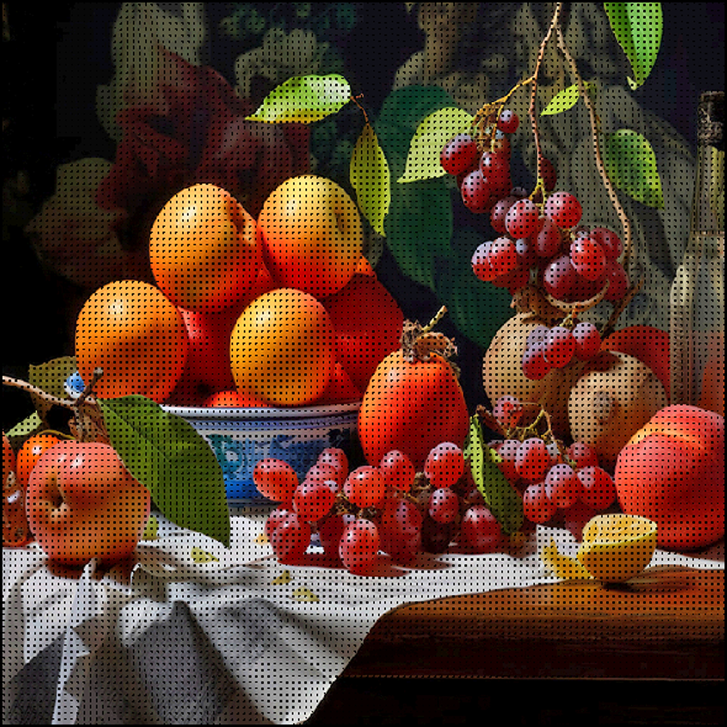 Алмазний живопис Strateg Соковиті плоди 30х30 (FZ3030-06)