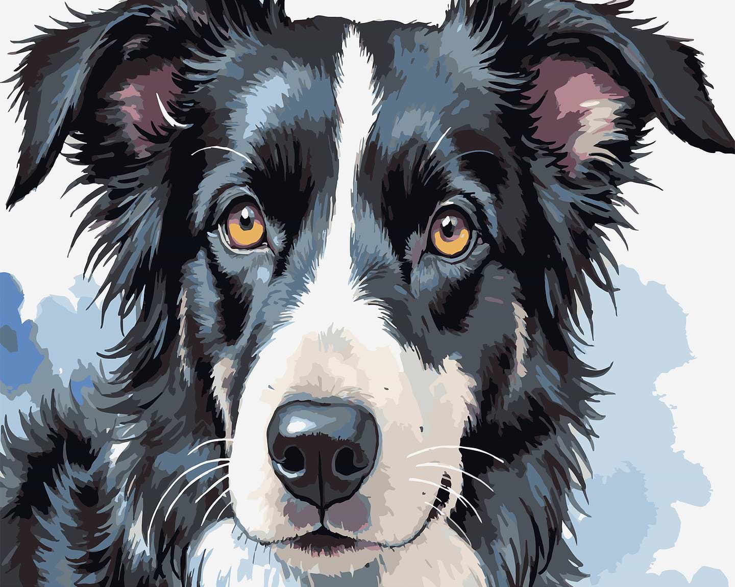 Картина по номерам Strateg Собачий портрет 40х50 (VG038)