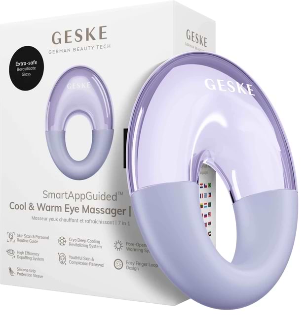 Массажер для глаз GESKE Cool & Warm Eye Massager 7 в 1 фиолетовый (GK000702PL01)
