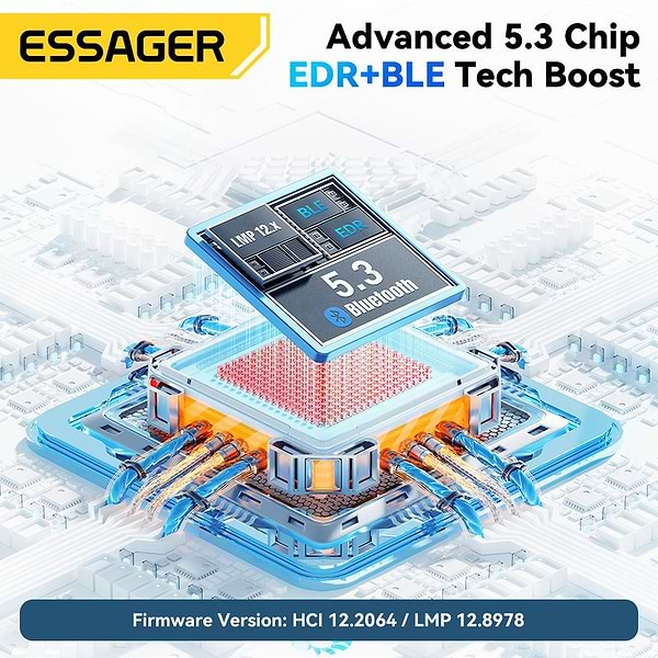 Фото - Адаптер мережі Bluetooth USB Essager Beiheng USB Bluetooth 5.3 (EBT53-BH01-P)