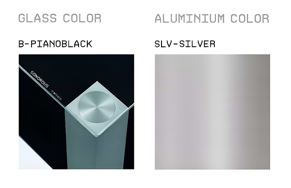 Фото - Тумба для телевизора Sonorous PL 2345-B-SLV