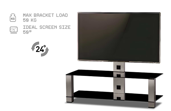 Фото - Тумба для телевізора Sonorous PL 2400-B-INX