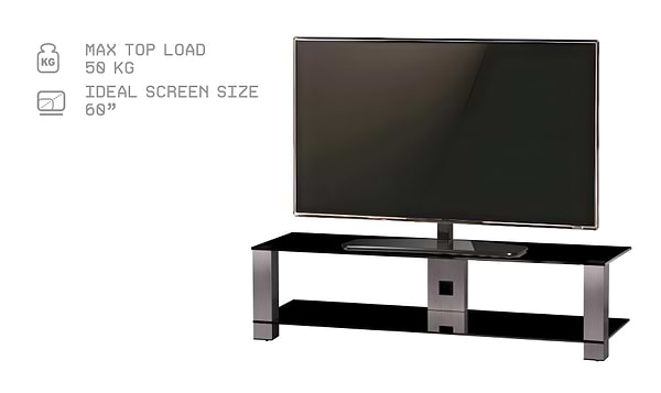 Фото - Тумба для телевізора Sonorous PL 3414-B-INX