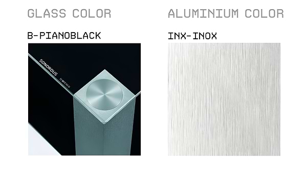 Фото - Тумба для телевізора Sonorous PL 3414-B-INX