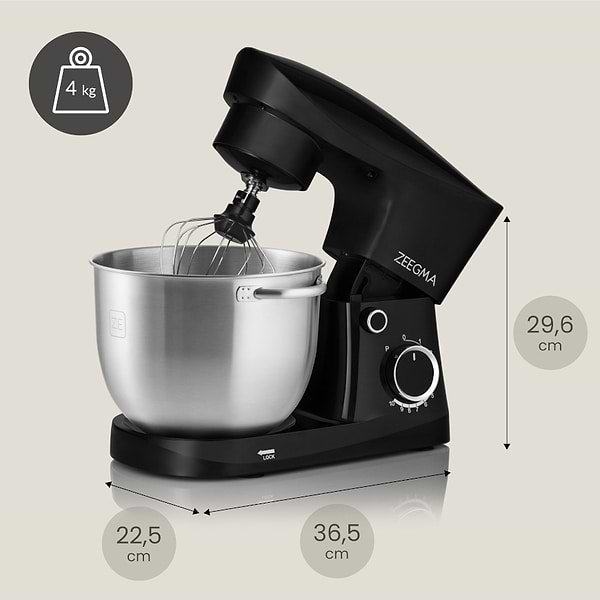 Фото - Планетарний міксер Zeegma PLANEET EASY BLACK