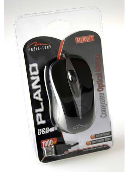 Фото - Мышь проводная Media-Tech Plano Titanium (MT1091T)