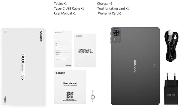 Фото - Планшет Doogee T36 8/256Gb Urban Black