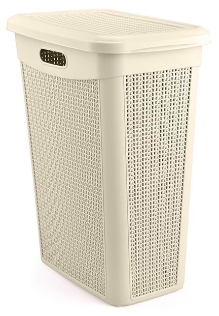 Кошик для білизни UCSAN PLASTIC 43 л, крем 175009 - Фото 1