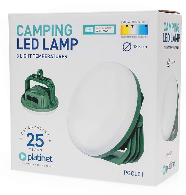 Фото - Фонарь Platinet CAMPING EMERGENCY LIGHT LED 3X2000 MAH 5,5H 13,5W (PGCL01)