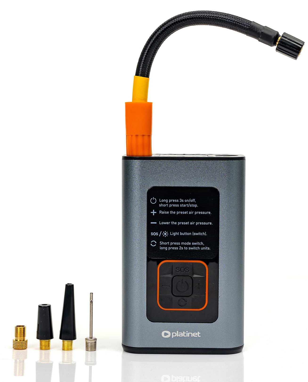 Автокомпрессор Platinet 3в1 PUMP LIGHT POWER BANK 10BAR 4000MAH (PTC22)