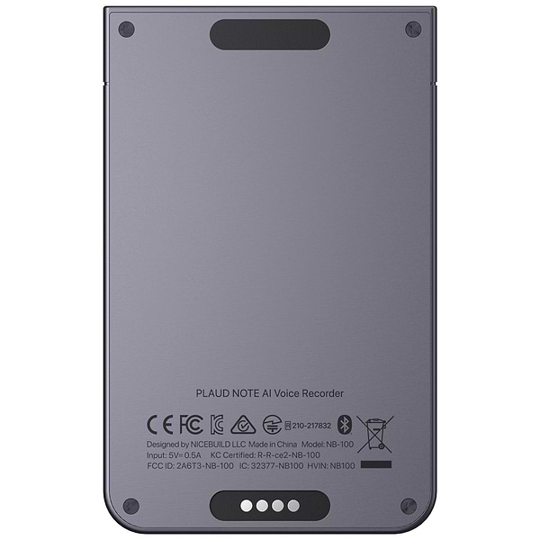 Фото - Диктофон Plaud.AI Note Black (NB-100-BL)