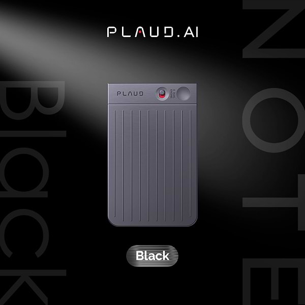 Фото - Диктофон Plaud.AI Note Black (NB-100-BL)