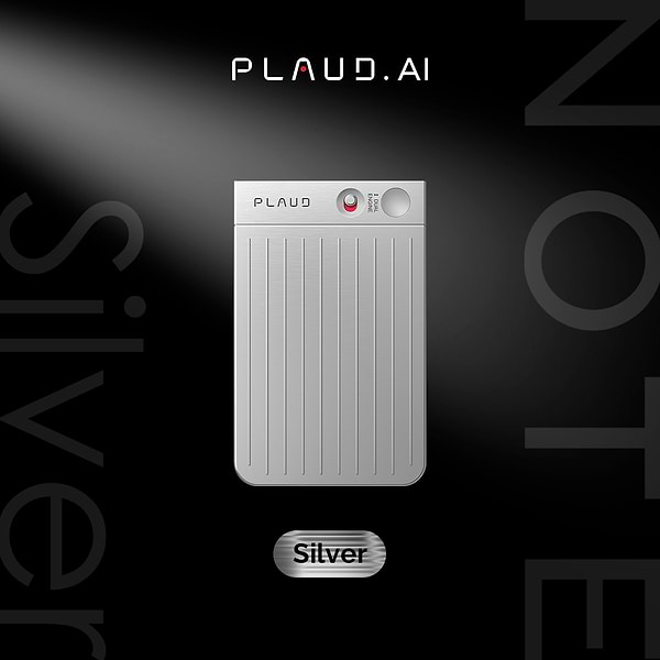 Фото - Диктофон Plaud.AI Note Silver (NB-100-SI)