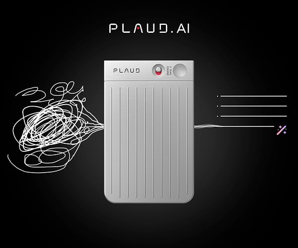 Фото - Диктофон Plaud.AI Note Silver (NB-100-SI)