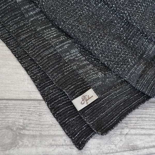 Фото - Плед полуторный Прованс MONO Black 140х180 см (014578)