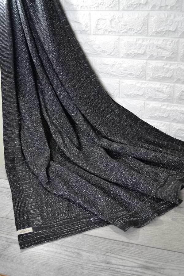 Фото - Плед полуторный Прованс MONO Black 140х180 см (014578)