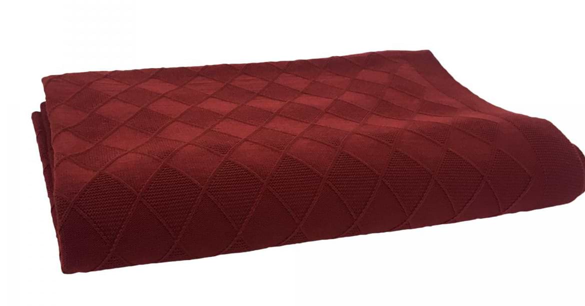 Плед полуторний Прованс Touch винний 130х170 см (015470)