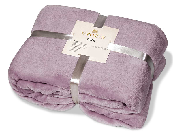 Фото - Плед євро Фліс фіолетовий 200х220 (44960)