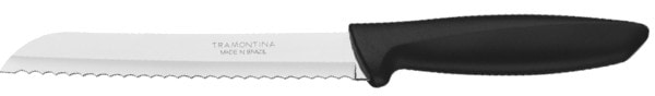 Ніж для хліба Tramontina Plenus Black 178 мм (23422/107) - Фото 1