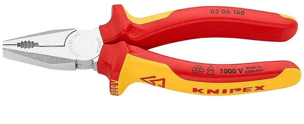 Фото - Плоскогубці KNIPEX комбіновані 160 мм (03 06 160)