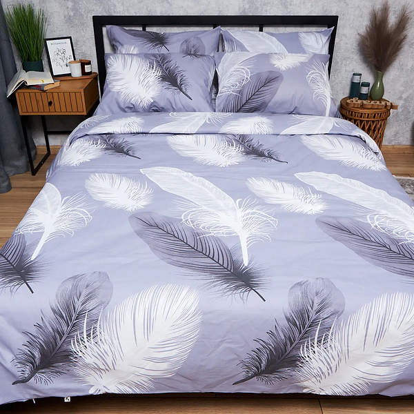 Фото - Підковдра полуторна євро Moon&Star Бязь Gold Люкс Soft Plumes 160 x 220 см (MS-870000731)