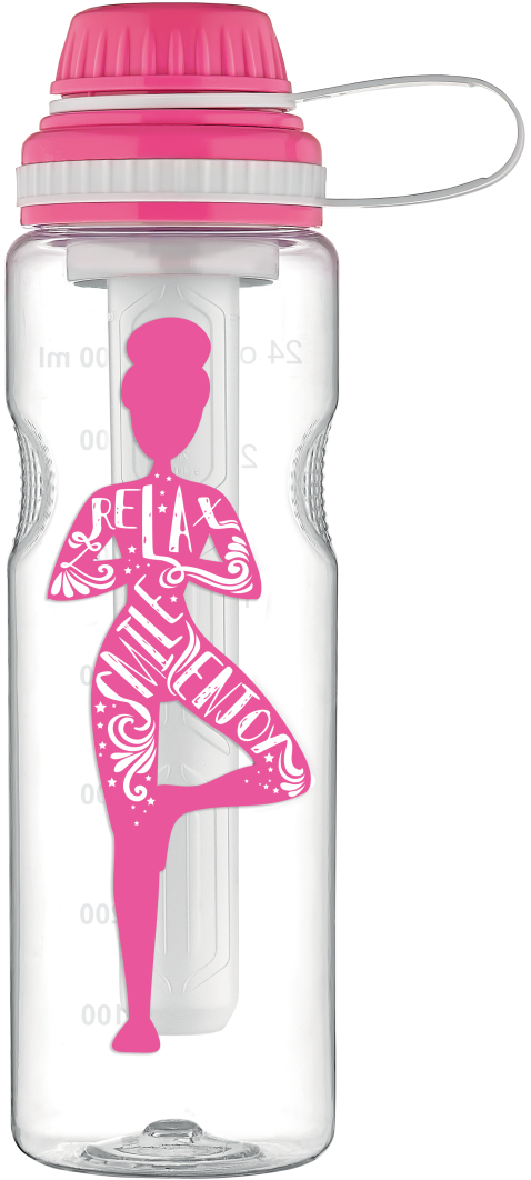 Пляшка для води Gusto Ege 750 мл GT-G-912068 Pink