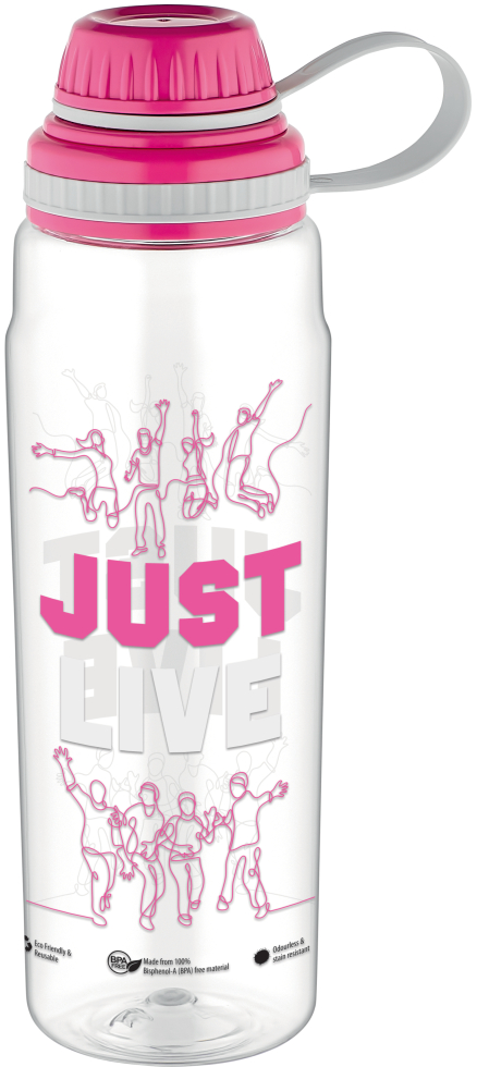 Пляшка для води Gusto Ege 800 мл GT-G-912069 Pink
