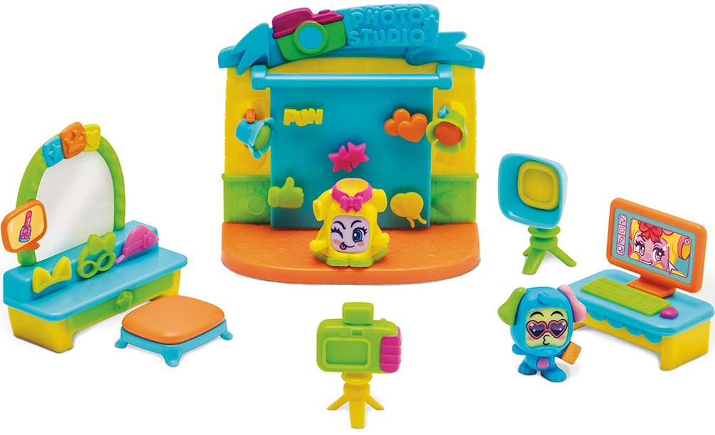 Набір ігрових фігурок Moji Pops «Box I Like» – ФОТОСТУДІЯ (2 фігурки, аксесуари)(PMPSV112PL60)