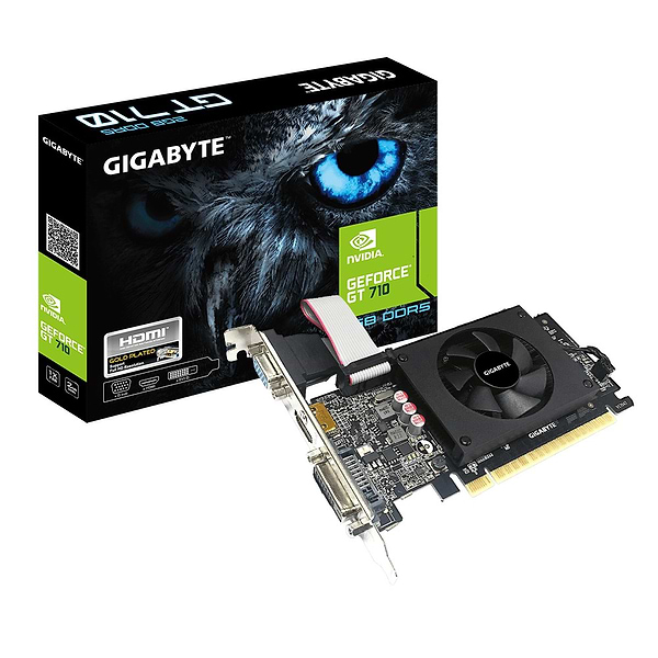 Фото - Видеокарта Gigabyte GeForce GT 710 2GB GDDR5 low profile (GV-N710D5-2GIL)