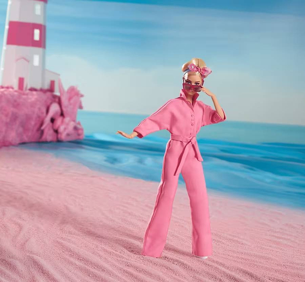 Фото - Колекційна лялька Barbie “Pink Power Jumpsuit” за мотивами фільму "Барбі" (HRF29)