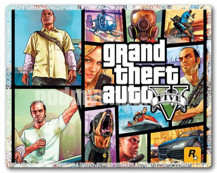 Килимок для миші PODMЫSHKU GTA 5 - Фото 1