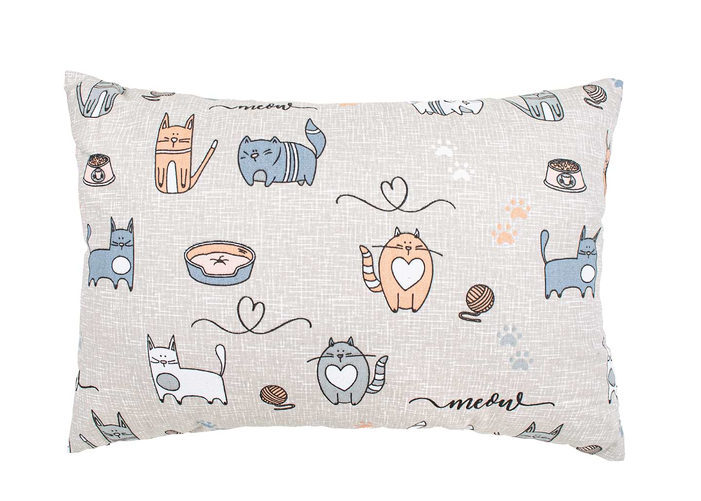 Подушка декоративна Home Line Полупанама кіт на кухні бежевий 35х50 (175278)