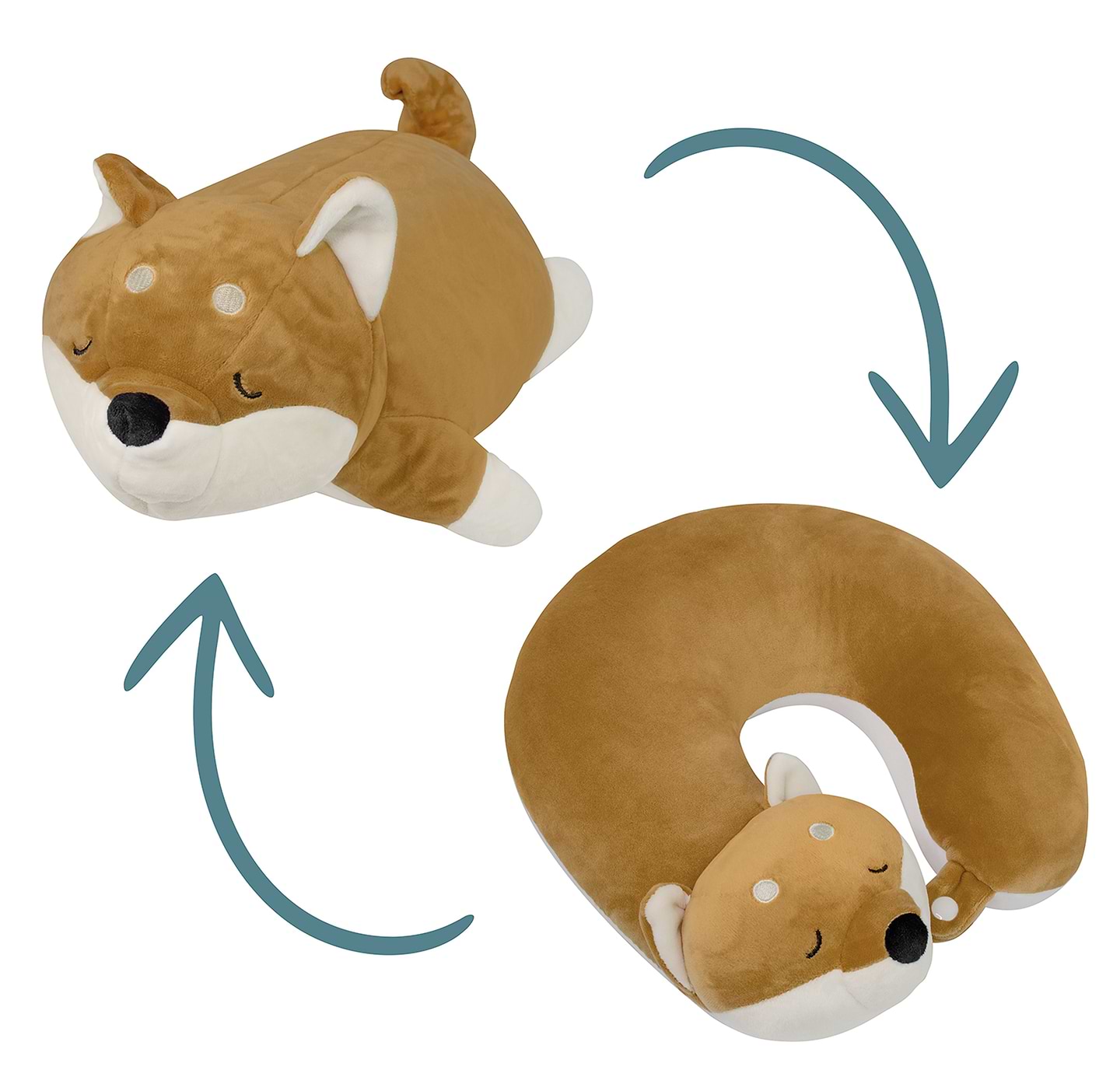 Купити Подушка дорожня Home Line трансформер Лисичка бежевий (151350) - Фото 1 Подушка дорожня Home Line трансформер Лисичка бежевий (151350) - Фото 1