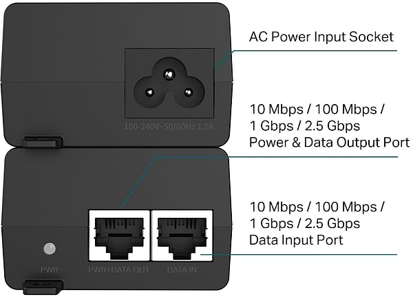 Фото - PoE-адаптер TP-Link POE260S