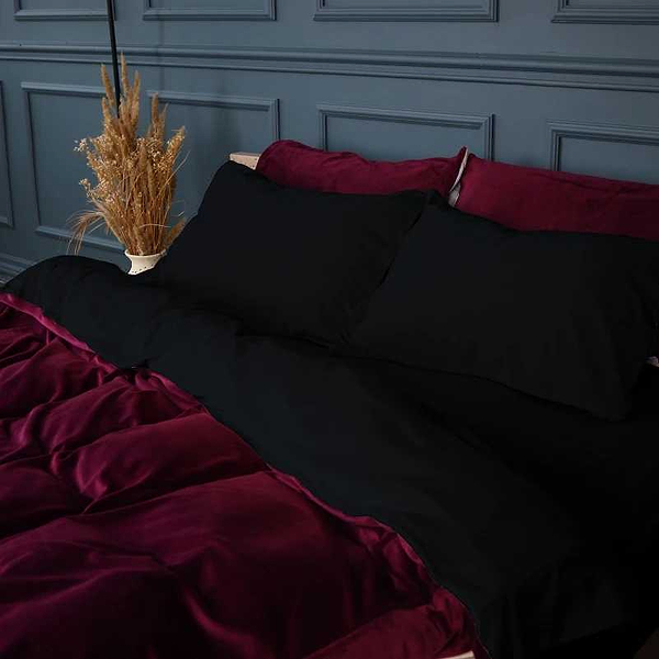 Фото - Комплект постільної білизни дитячий MirSon Велюр Winter Frost 28-0007 + 28-0002 Poinsettia Velvet 110х140 (2200004007397)