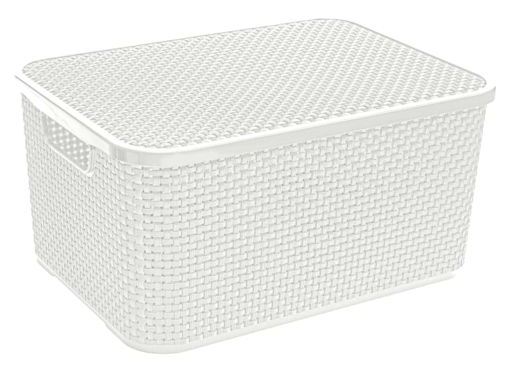 Короб для зберігання BRANQ RATTAN 19 л білий (1724.2) - Фото 1