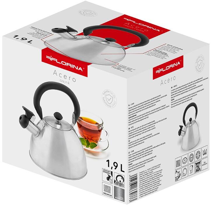 Фото - Уцінка - Чайник металевий FLORINA 5C0773 ACERO 1,9 л