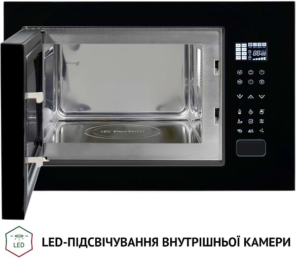 Фото - Уценка - Микроволновая печь (СВЧ) встраиваемая Perfelli BM 255S GLB