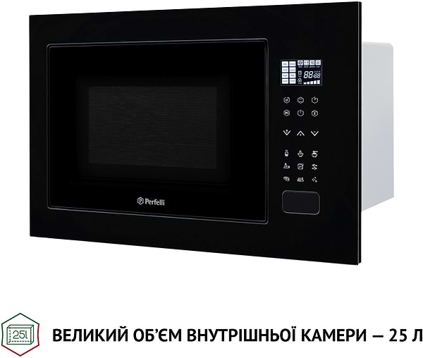 Фото - Уценка - Микроволновая печь (СВЧ) встраиваемая Perfelli BM 255S GLB