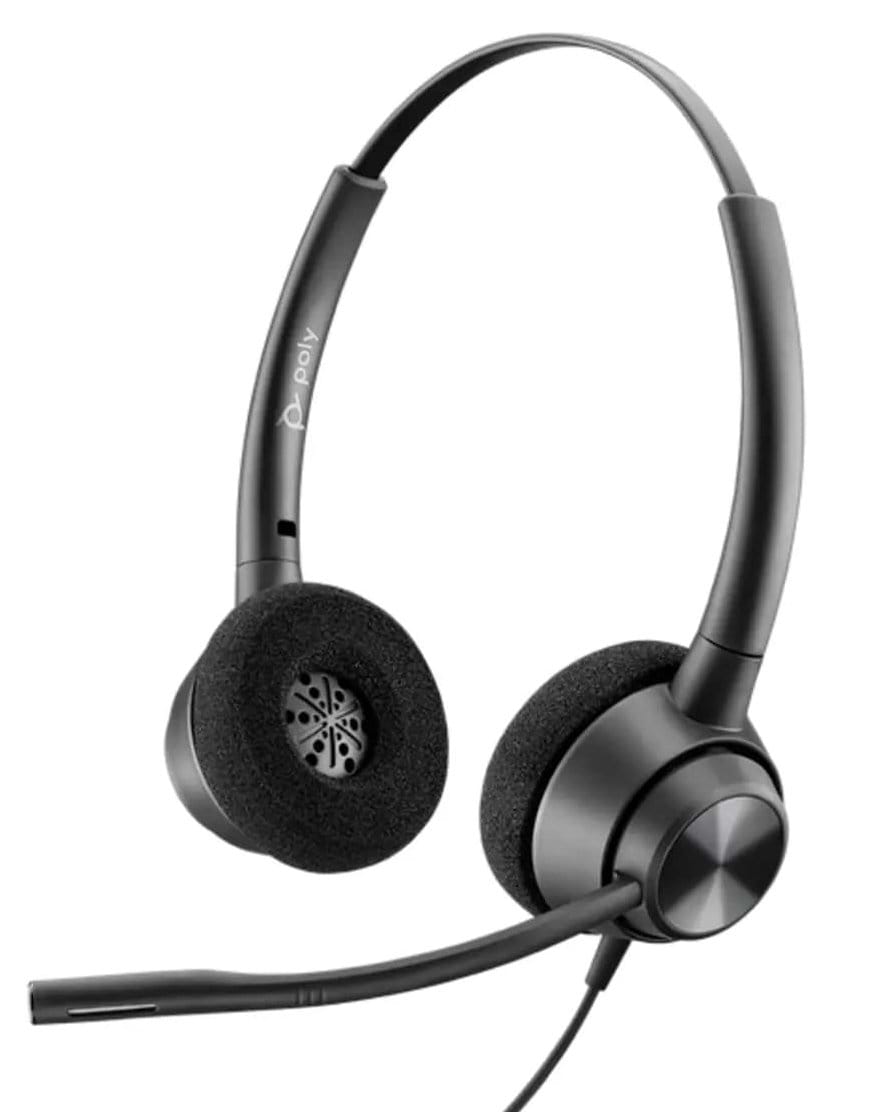 Гарнитура проводная Poly On-ear EncorePro 320 Black (767G0AA) - Фото 1