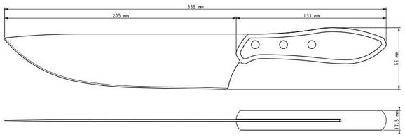 Фото - Нож для мяса Tramontina Barbecue Polywood 203 мм (21191/178)