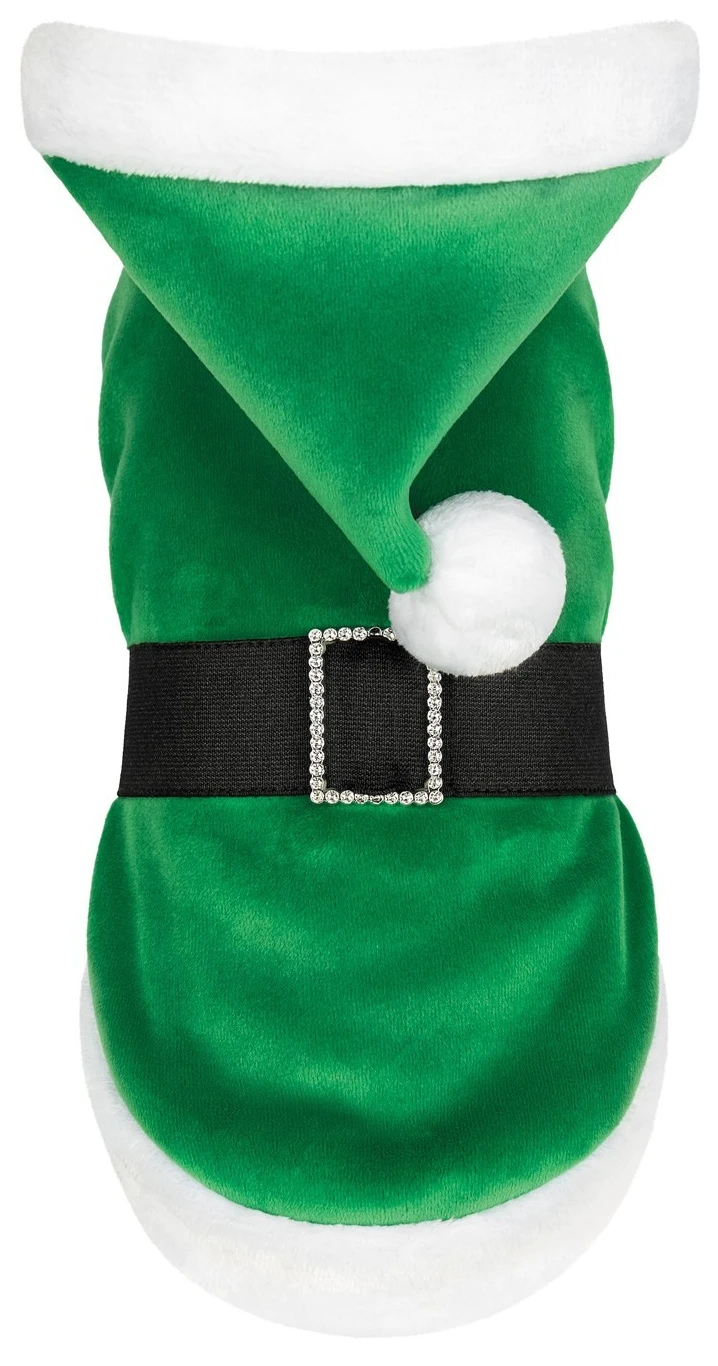Попона післяопераційна Pet Fashion Santa для собак зелена S (4823082432073)