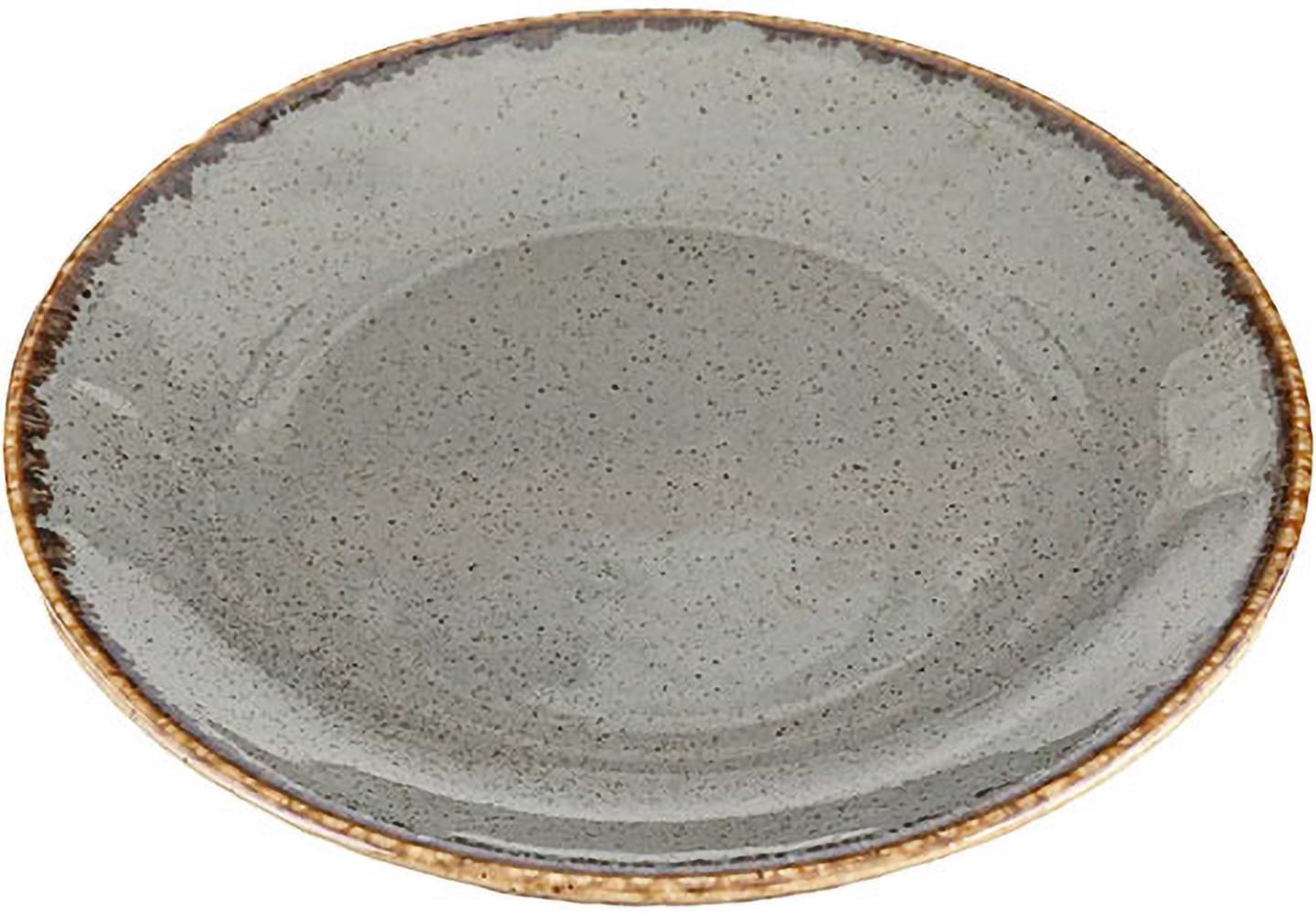 Тарелка обеденная PORLAND SEASONS 24 см темно-серый (04ALM002449)