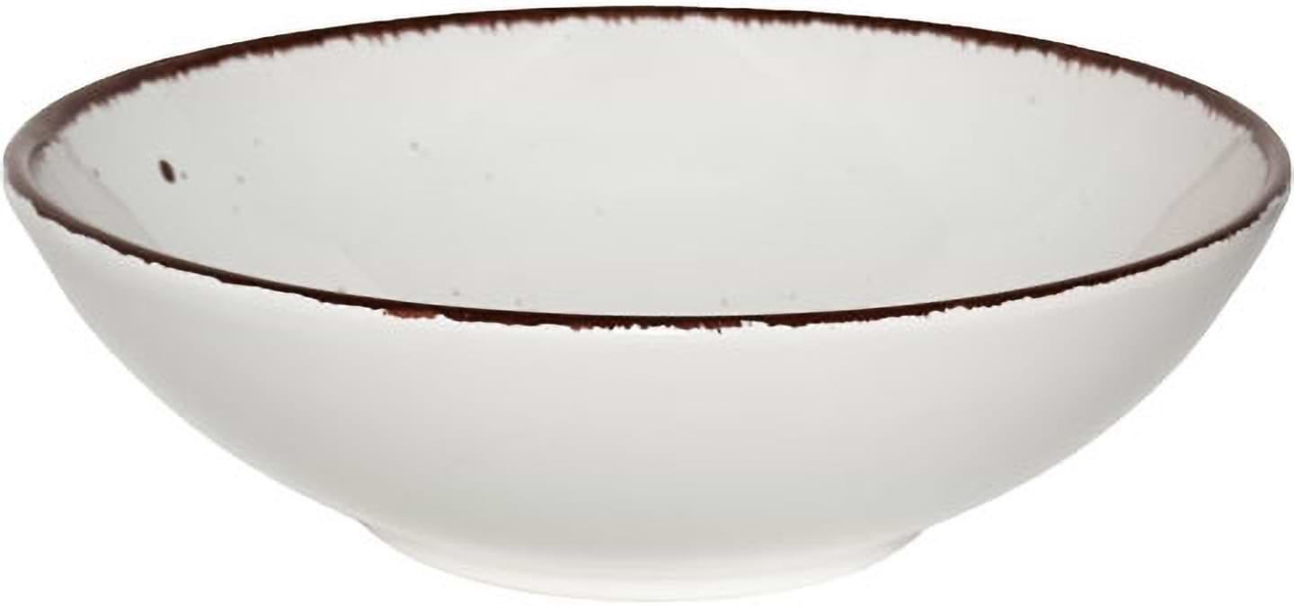 Тарелка суповая PORLAND NATURE LOOK OFF-WHITE 18,5 см (413915)