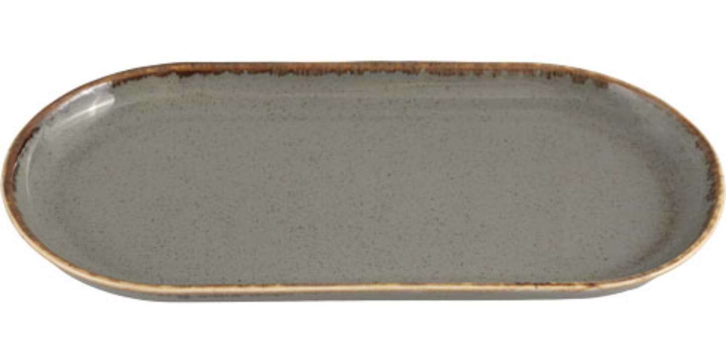 Блюдо PORLAND SEASONS 30х15 см темно-сірий (04ALM002443)